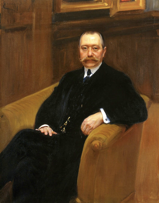 Portrait of G.P. Schleifer, vintage artwork by Alexander Murashko, 12x8" (A4) Poster