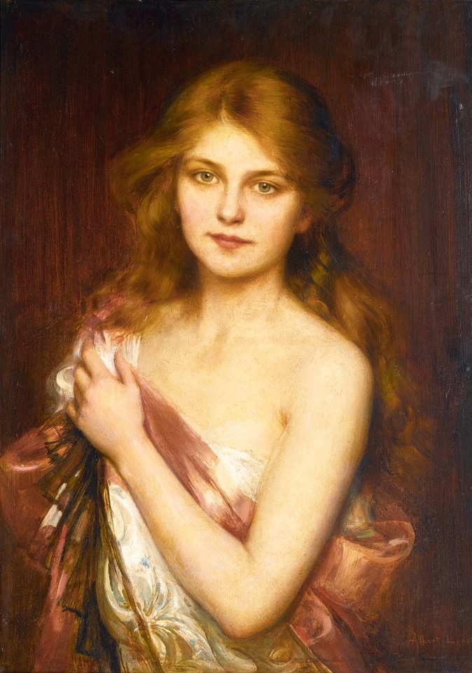 A young beauty, vintage artwork by Albert Lynch, 12x8" (A4) Poster
