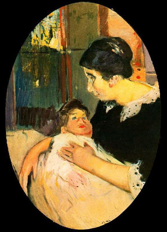 Maternidad, vintage artwork by Joaquin Mir  Trinxet, 12x8" (A4) Poster