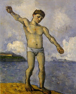 Bather with Outstreched Arms, vintage artwork by Paul Cezanne, 12x8" (A4) Poster