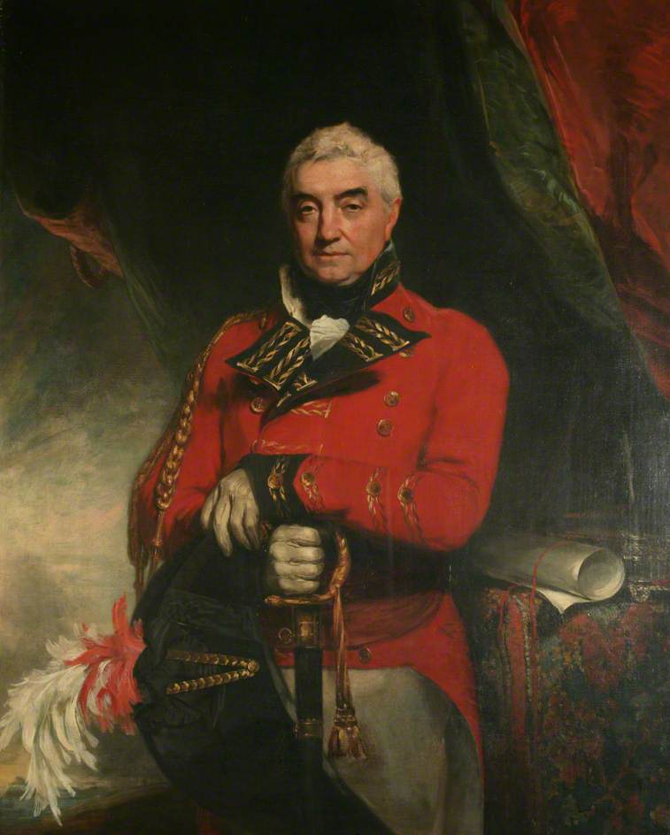 Major General Sir Barry Close, Bt, vintage artwork by Sir Martin Archer Shee, 12x8" (A4) Poster