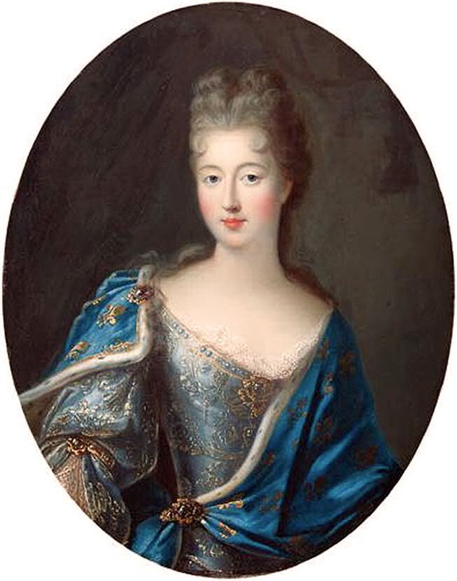 Françoise-Marie de Bourbon, vintage artwork by Pierre Gobert, 12x8" (A4) Poster
