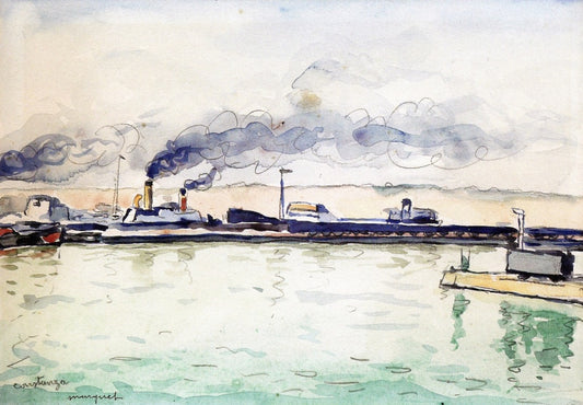 Constanza, vintage artwork by Albert Marquet, 12x8" (A4) Poster