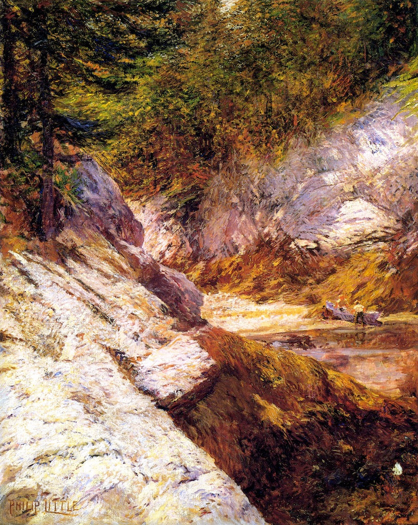 A Bit of Maine, vintage artwork by Philip Little, 12x8" (A4) Poster