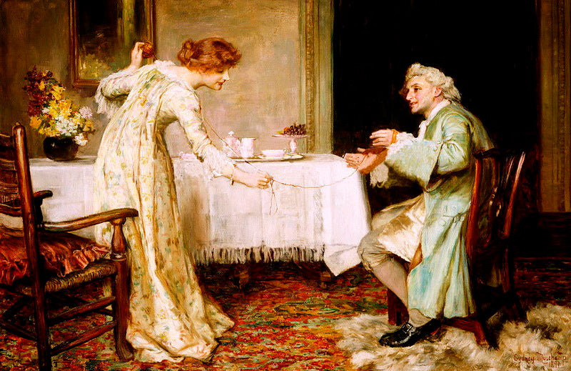 A Tangle, vintage artwork by Francis Sidney Muschamp, 12x8" (A4) Poster