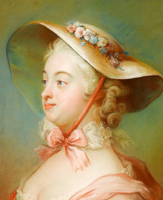 Portrait of Juliana Dorotea Henck, vintage artwork by Gustaf Lundberg, 12x8" (A4) Poster
