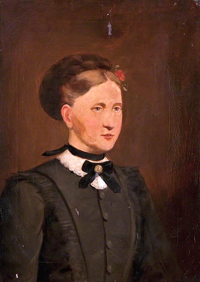 Janet Gordon, Wife of James Brown, vintage artwork by Robert Gemmell Hutchison R.S.A. R.S.W., 12x8" (A4) Poster