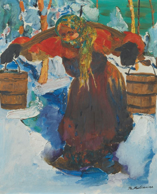 Russian Woman Carrying Water by Filipp Andreevich Maliavin,A3(16x12")Poster