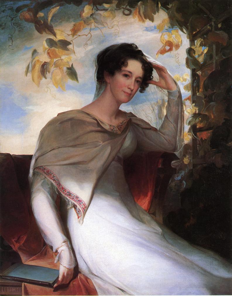 Mrs. James Gibson (Elizabeth Bordley), vintage artwork by Thomas Sully, A3 (16x12") Poster Print
