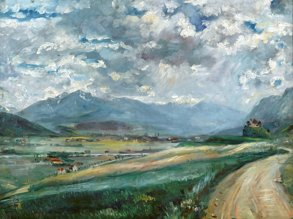 Inntal Landscape by Lovis Corinth,A3(16x12")Poster