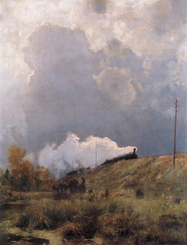 Across the Heath, vintage artwork by Eugen Felix Prosper Bracht, 12x8" (A4) Poster