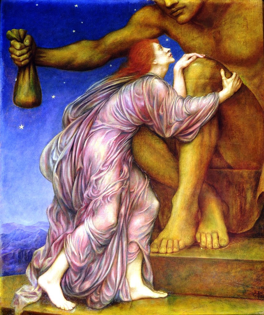 The Worship of Mammon by Evelyn de Morgan,A3(16x12")Poster