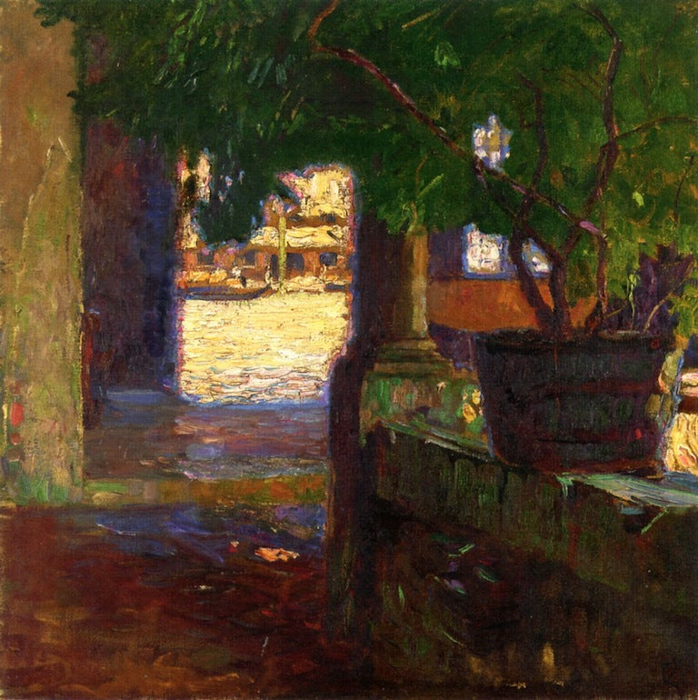 View of the Canal in Venice by Carl Julius Rudolf Moll,A3(16x12")Poster