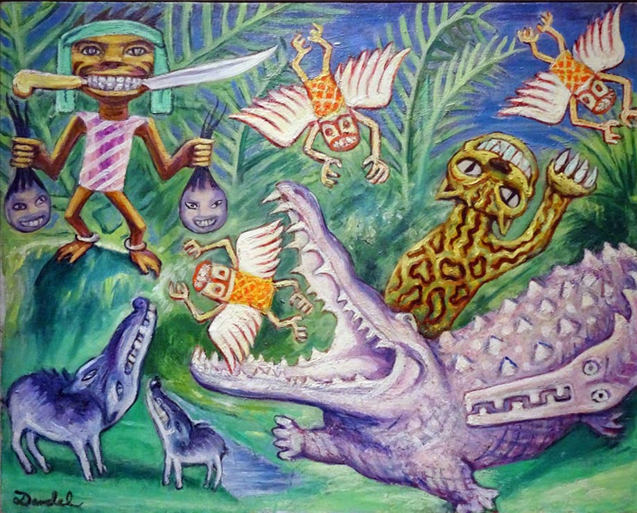 Headhunter by Nils Dardel,16x12(A3) Poster