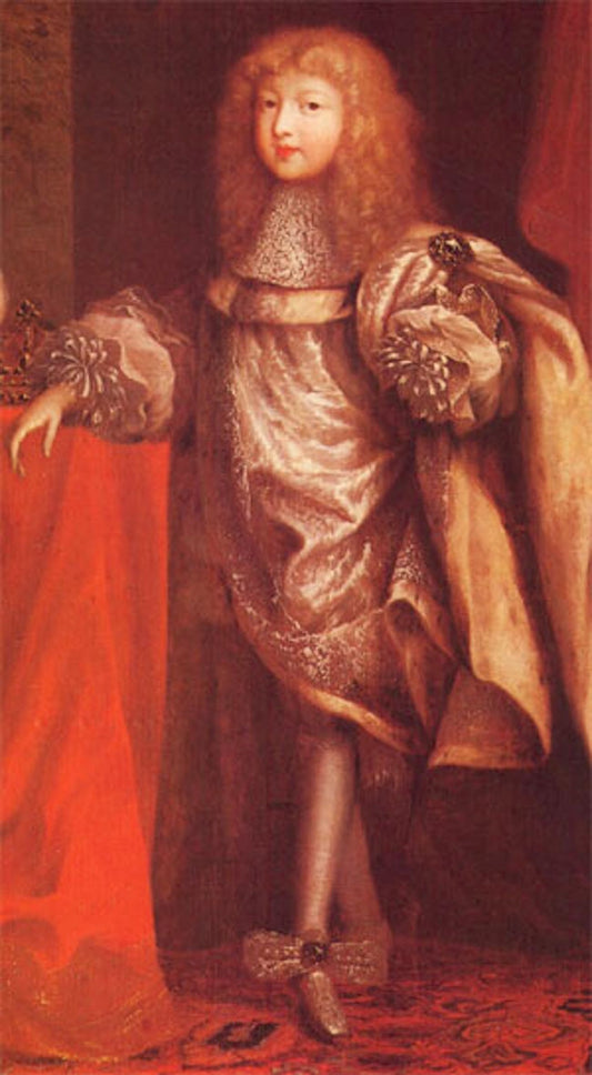 Louis de France, son of Louis XIV, vintage artwork by Pierre Mignard, 12x8" (A4) Poster