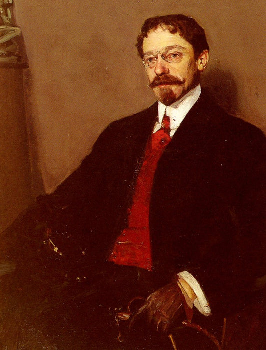 Portrait of a Dandy, vintage artwork by Richard Edward Miller, 12x8" (A4) Poster