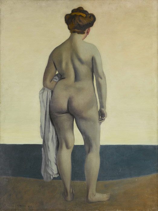 Baigneuse vue de dos, vintage artwork by Felix Vallotton, 12x8" (A4) Poster