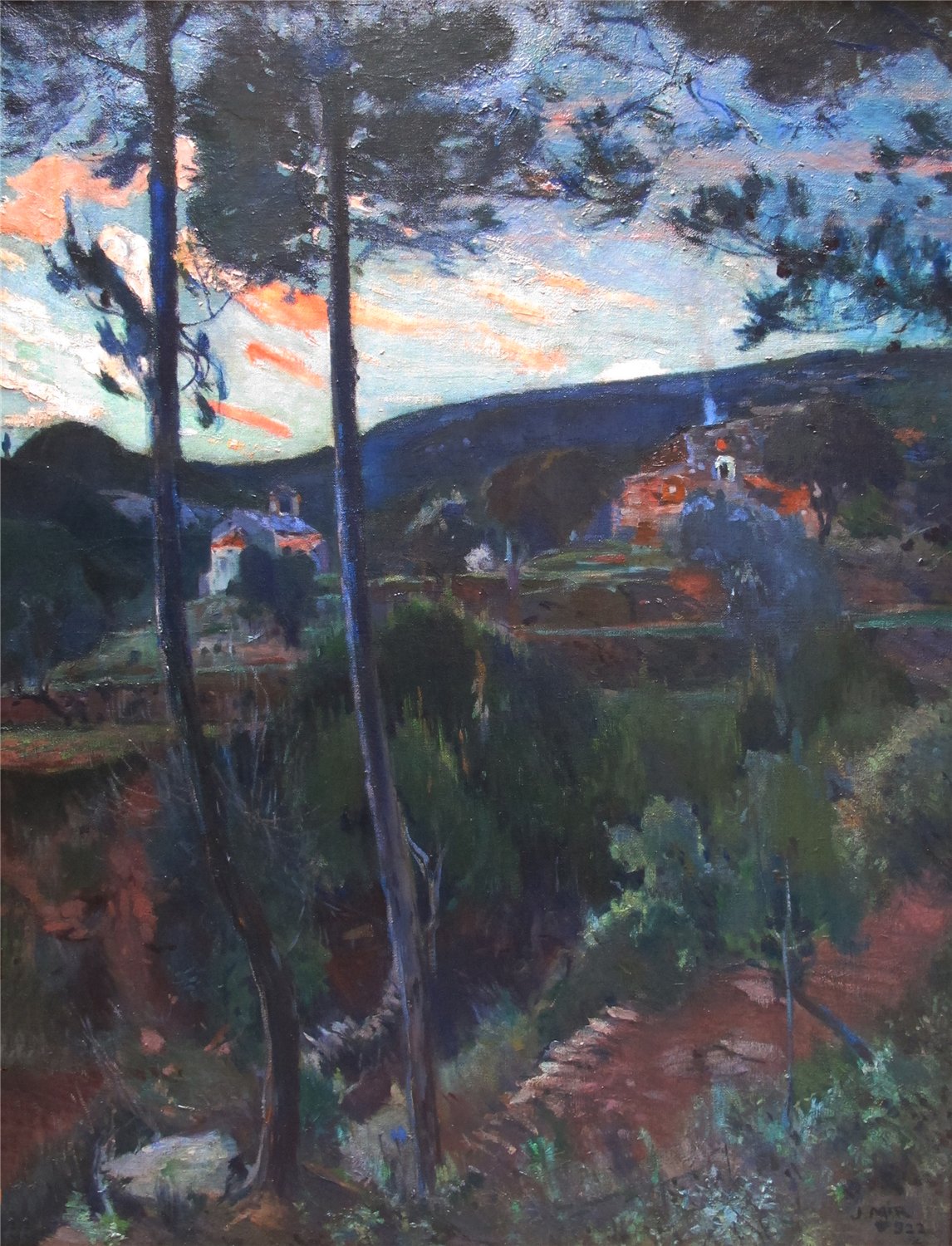 El Pascol. Caldes de Montbui, vintage artwork by Joaquin Mir  Trinxet, 12x8" (A4) Poster