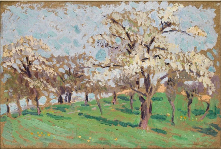 Blooming Trees by Rudolf Junk,16x12(A3) Poster