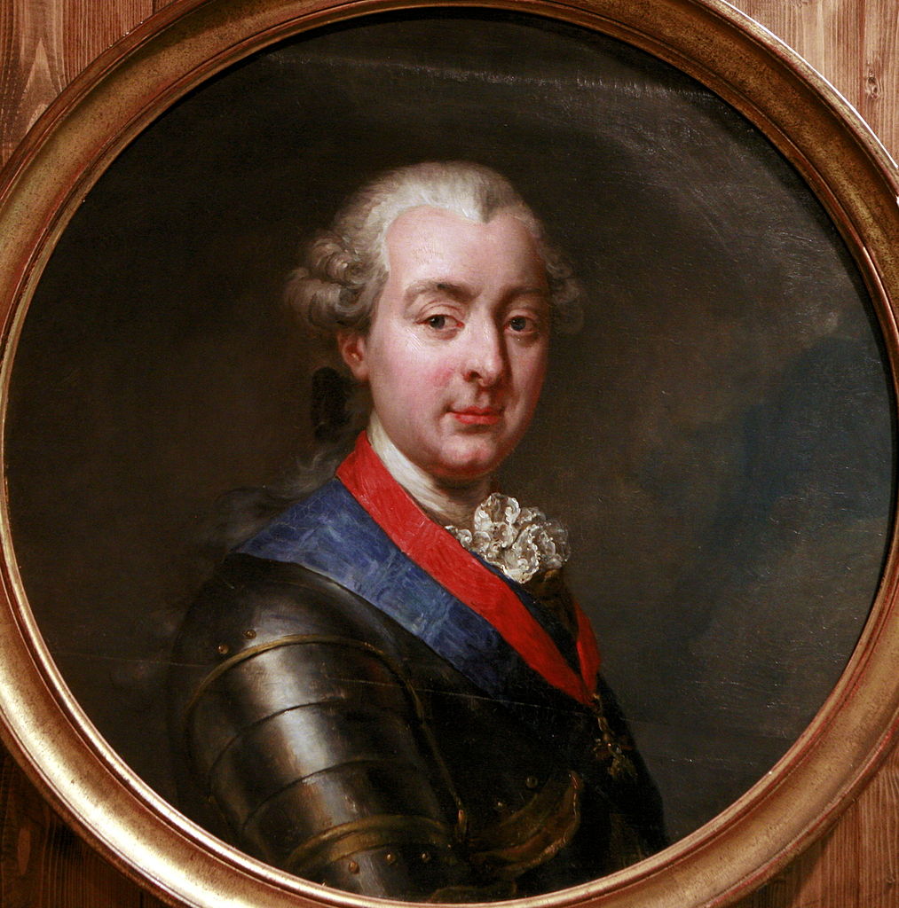 Portrait of Louis Jean Marie de Bourbon, Duke of Penthièvre, vintage artwork by Jean-Pierre Franque, 12x8" (A4) Poster