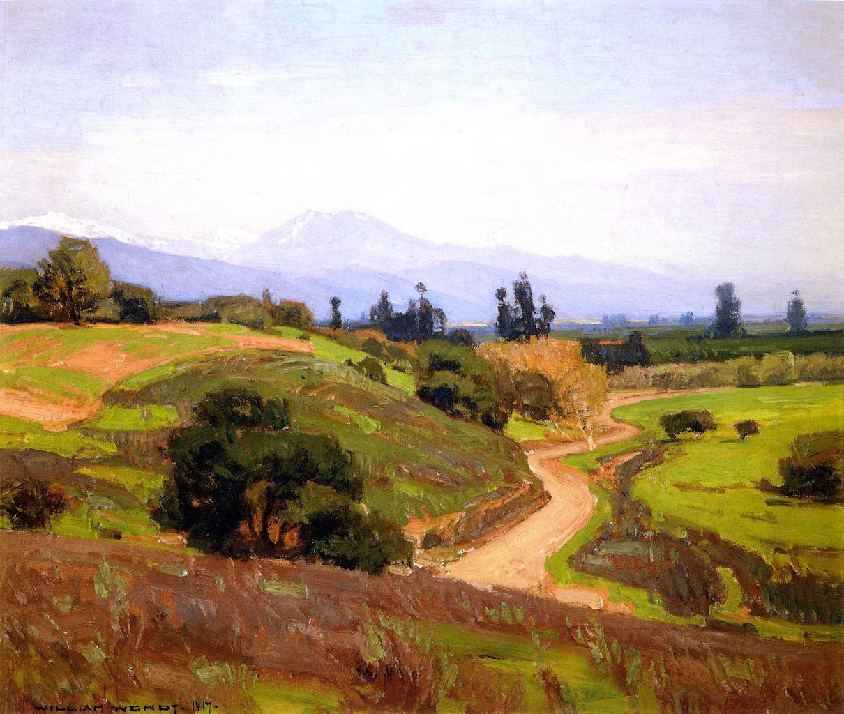 California Foothills, Mt. Baldy by William Wendt,A3(16x12")Poster