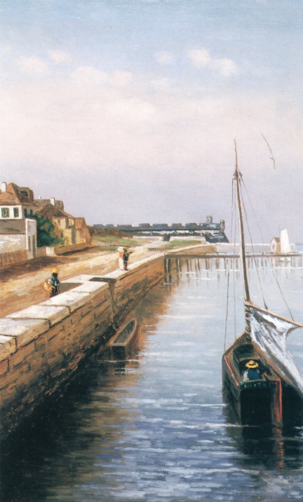 Seawall and Fort Marion, vintage artwork by Frank Henry Shapleigh, 12x8" (A4) Poster
