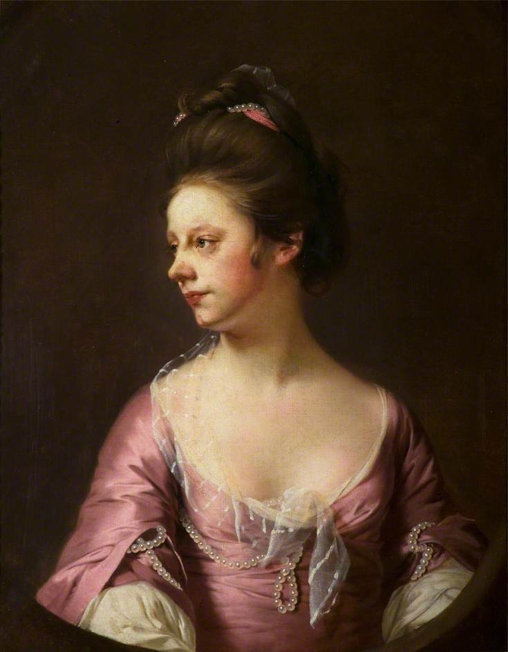 Miss Catherine Swindell, vintage artwork by Joseph Wright of Derby , 12x8" (A4) Poster
