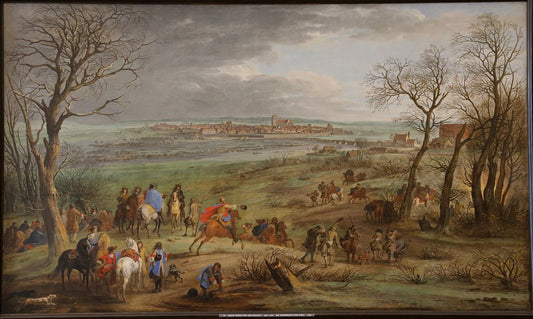 The Conquest of Dole, vintage artwork by Adam Frans van der Meulen, 12x8" (A4) Poster