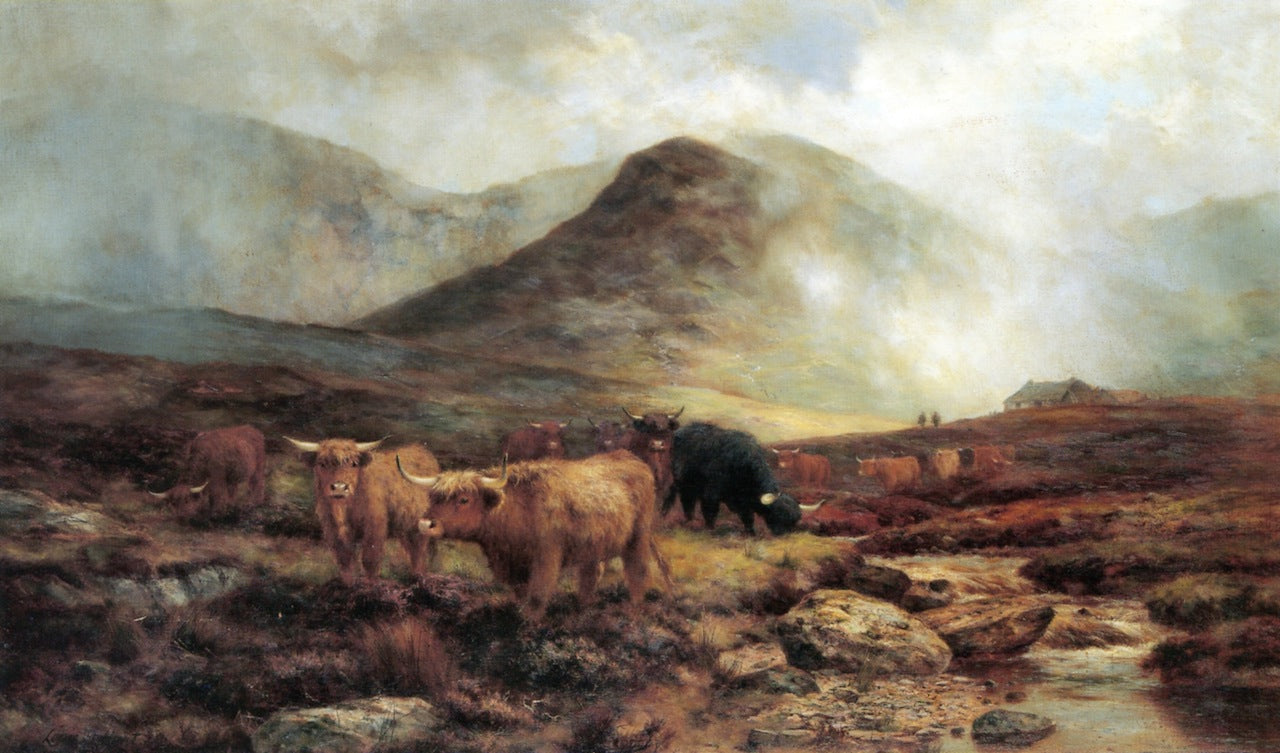  Skye Moorlands: Showers on the Hills by Louis Bosworth Hurt,A3(16x12")Poster