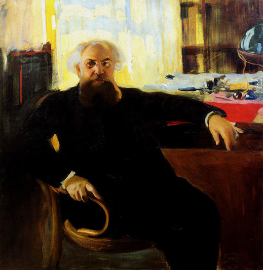 Portrait of A.V. Prakhov, vintage artwork by Alexander Murashko, 12x8" (A4) Poster