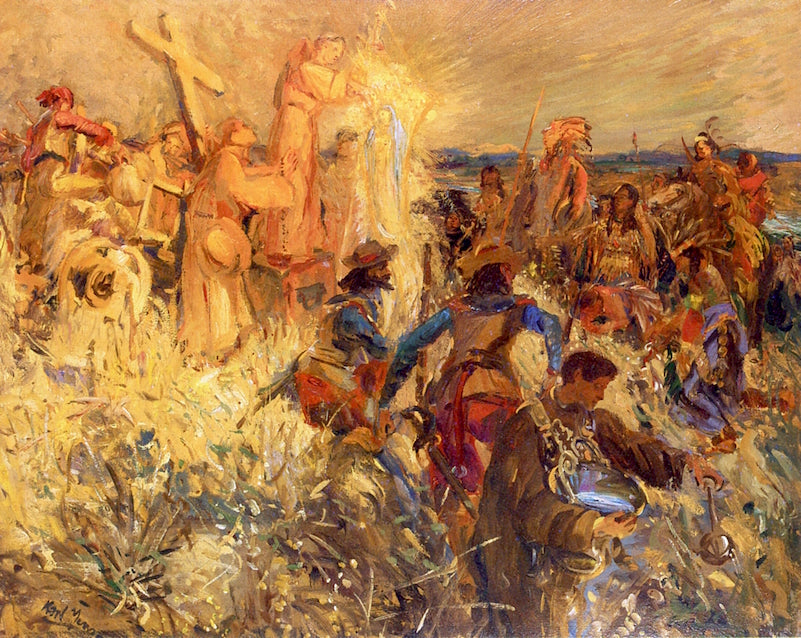 Our First Settlers by Karl Yens,A3(16x12")Poster