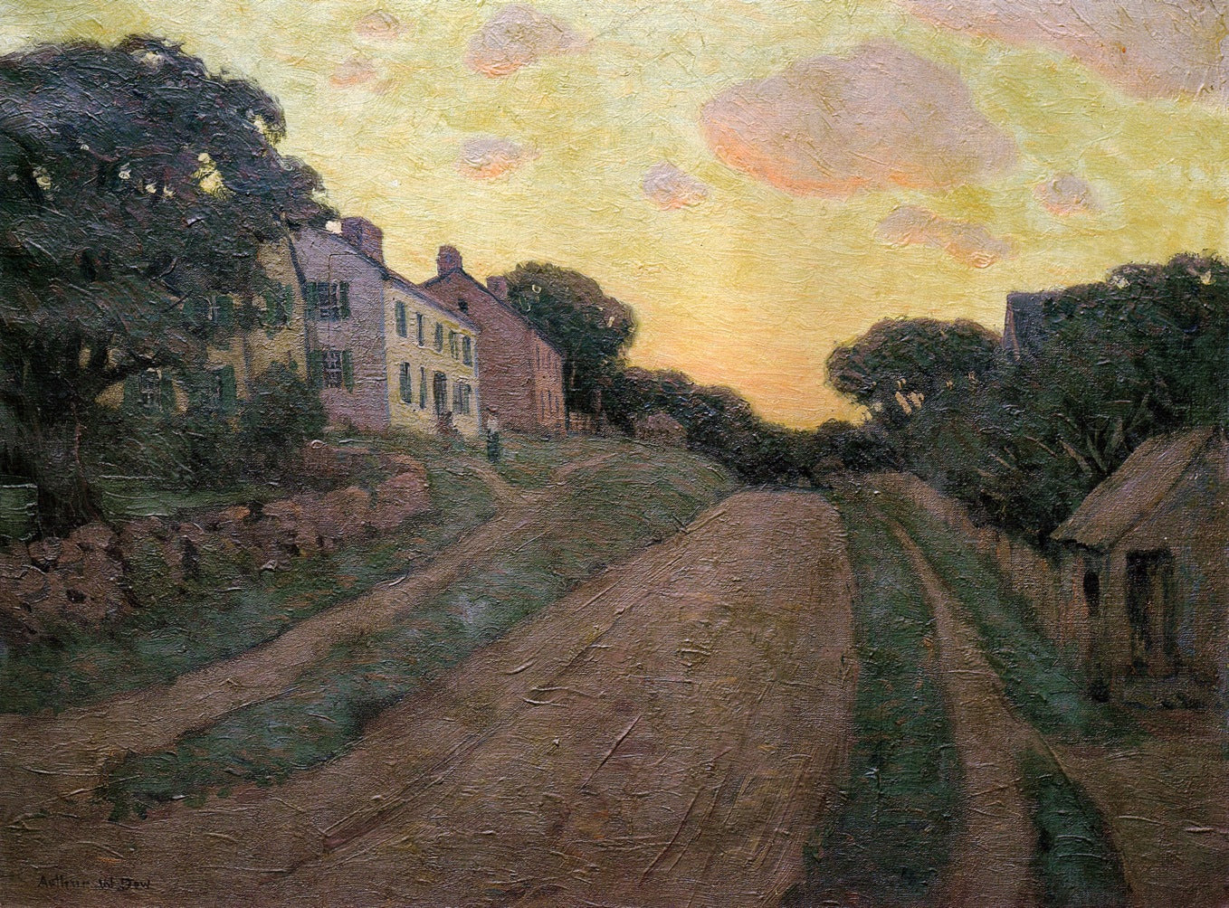 Summer Street by Arthur Wesley Dow,A3(16x12")Poster
