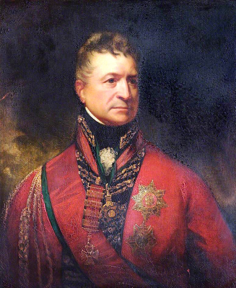 Lieutenant General Sir Thomas Picton, GCB, vintage artwork by Sir William Beechey, 12x8" (A4) Poster