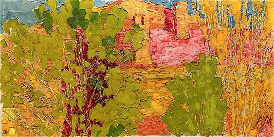 Evening in Florence, vintage artwork by Augusto Giacometti, 12x8" (A4) Poster