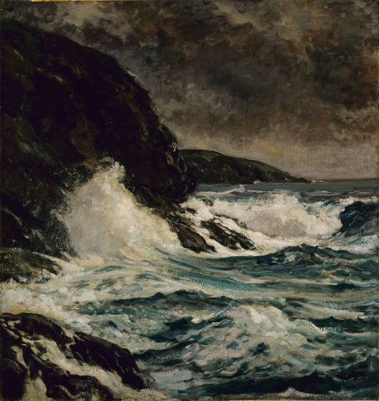 Maine Coast, vintage artwork by Paul Dougherty, 12x8" (A4) Poster