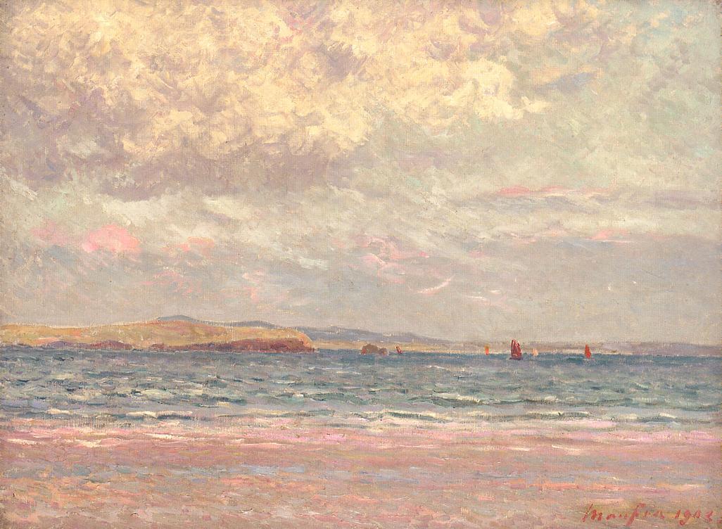 Evening, Morgat Beach by Maxime Maufra,A3(16x12")Poster