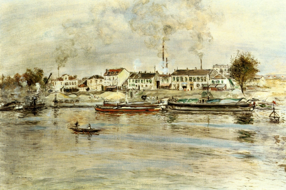 at Suresnes, Issy-les-Mouleneaux by Jean-Franaois Raffaëlli,A3(16x12")Poster