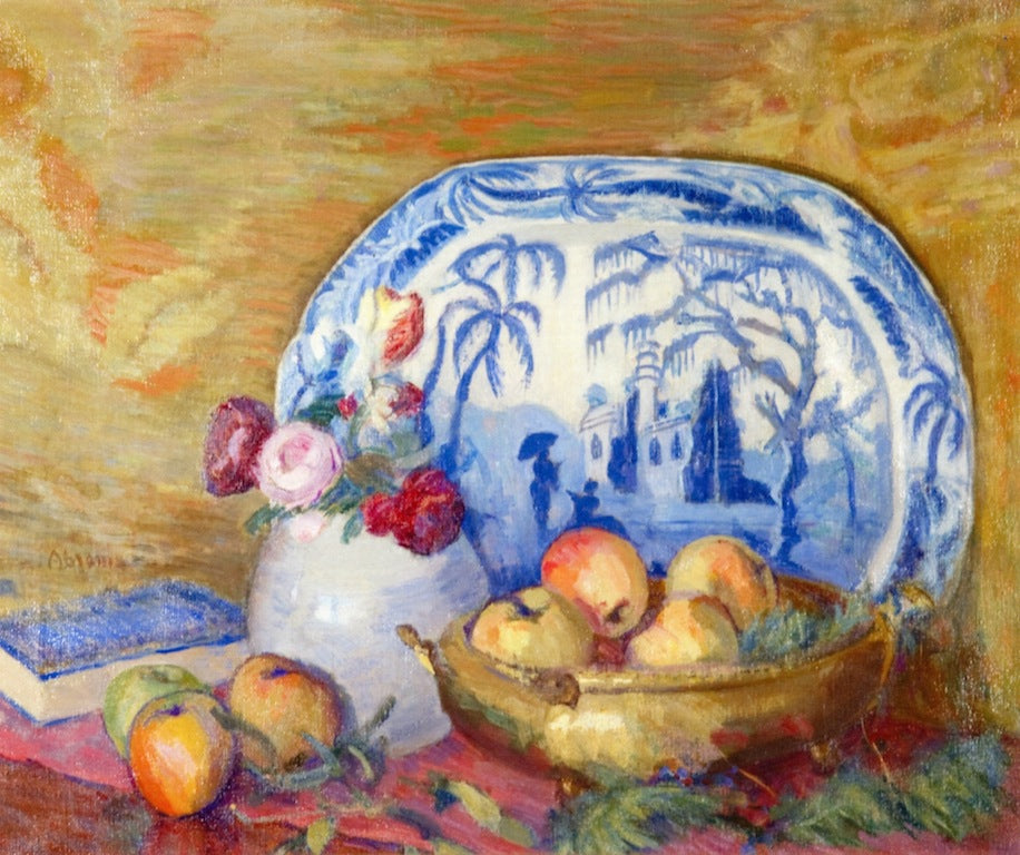 Fruit and Feather Flowers by Lucien Abrams,A3(16x12")Poster