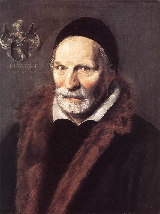 Jacobus Zaffius, vintage artwork by Frans Hals, 12x8" (A4) Poster