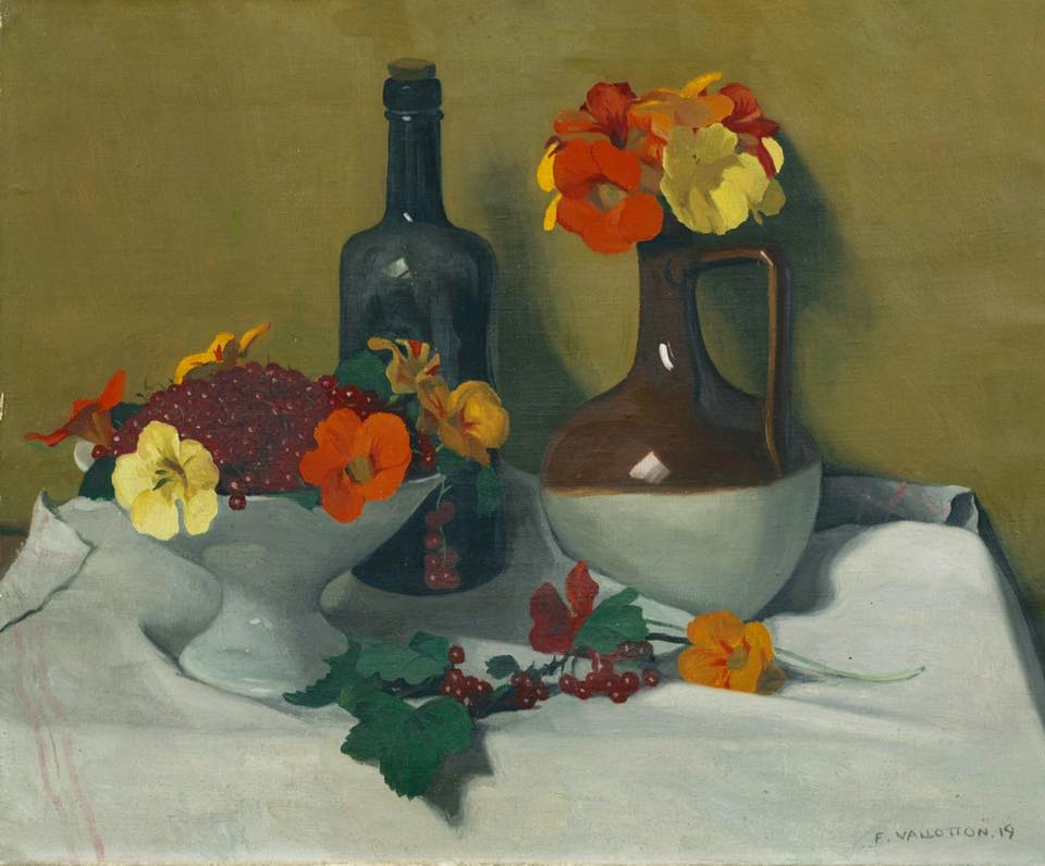 Groseilles et Capucines, vintage artwork by Felix Vallotton, 12x8" (A4) Poster