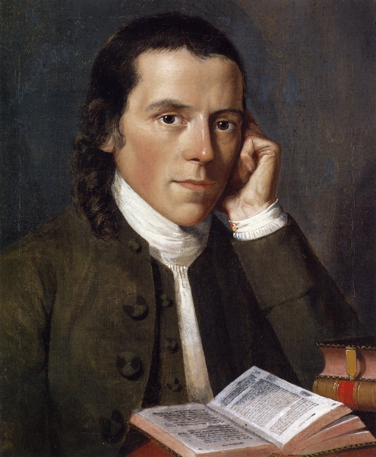Benjamin Waterhouse, vintage artwork by Gilbert Stuart, 12x8" (A4) Poster