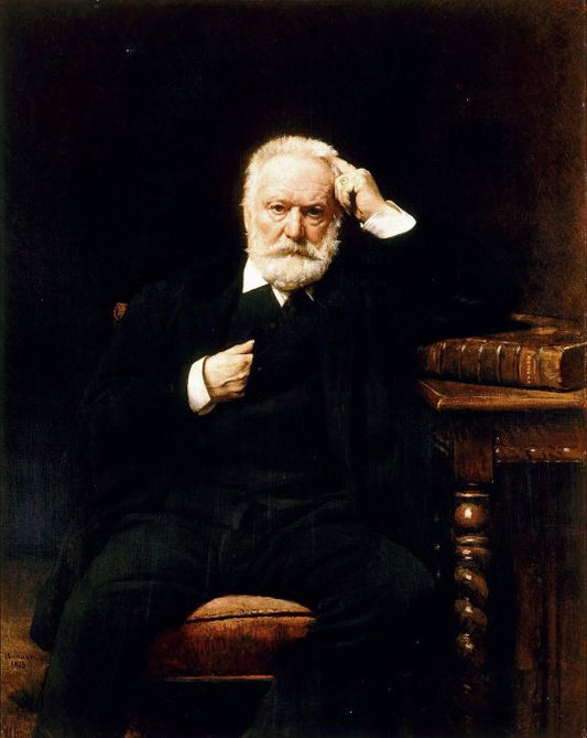 Portrait of Victor Hugo, vintage artwork by Leon Joseph Florentin Bonnat, 12x8" (A4) Poster