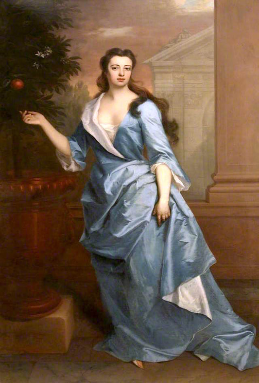 Henrietta Maria, Baroness Ashburnham, vintage artwork by Michael Dahl, 12x8" (A4) Poster