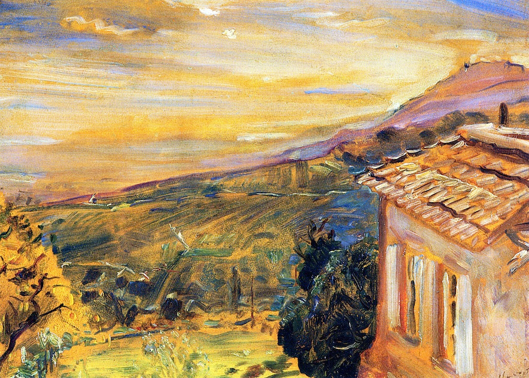 Neukastel, View toward Leinsweiler by Max Slevogt,A3(16x12")Poster