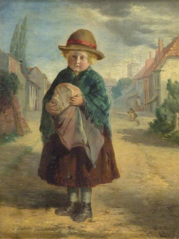 The Little Messenger, vintage artwork by William Henry Knight, 12x8" (A4) Poster