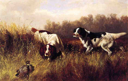 Prarie Shooting: Find Him, vintage artwork by Arthur Fitzwilliam Tait, A3 (16x12") Poster Print