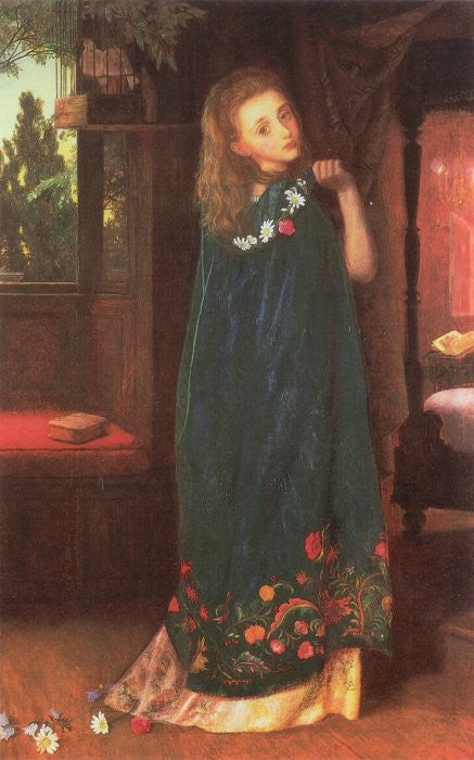 Good Night (later version), vintage artwork by Arthur Hughes, 12x8" (A4) Poster