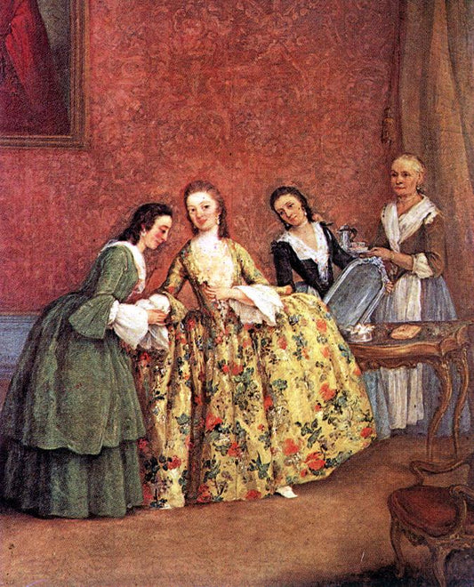 The Venetian Lady's Morning, vintage artwork by Pietro Longhi, 12x8" (A4) Poster