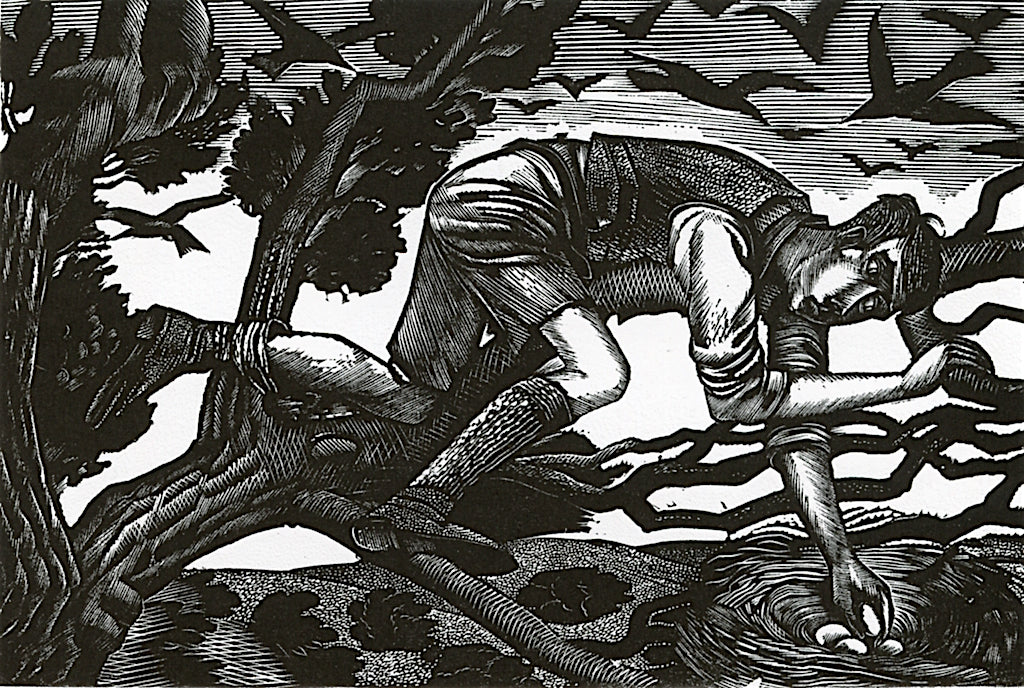 Boy Birdnesting by Eric Ravilious,16x12(A3) Poster