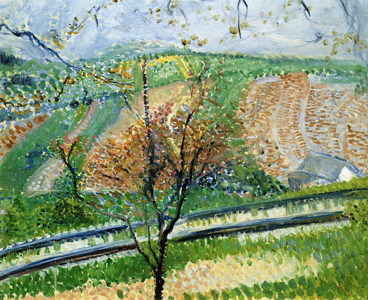 Cogwheel Railway to the Kahlenberg, vintage artwork by Richard Gerstl, 12x8" (A4) Poster